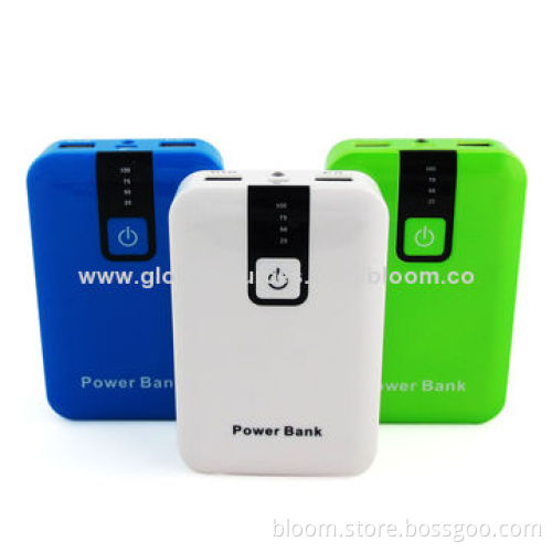 Fashionable 5,000mAh dual USB port power bank for mobile phone welcome OEM